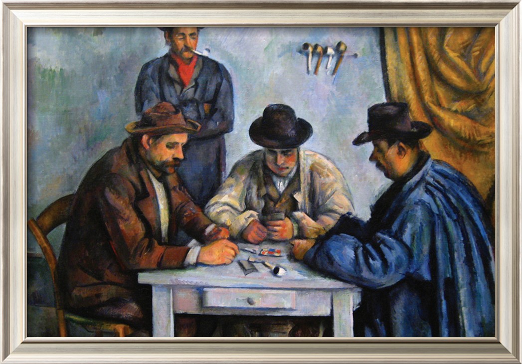 The Card Players - Paul Cezanne Painting